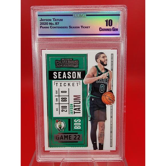 2020 Panini Contenders Season Ticket #87 Jayson Tatum Boston Celtics CCG 10 - Picture 1 of 5